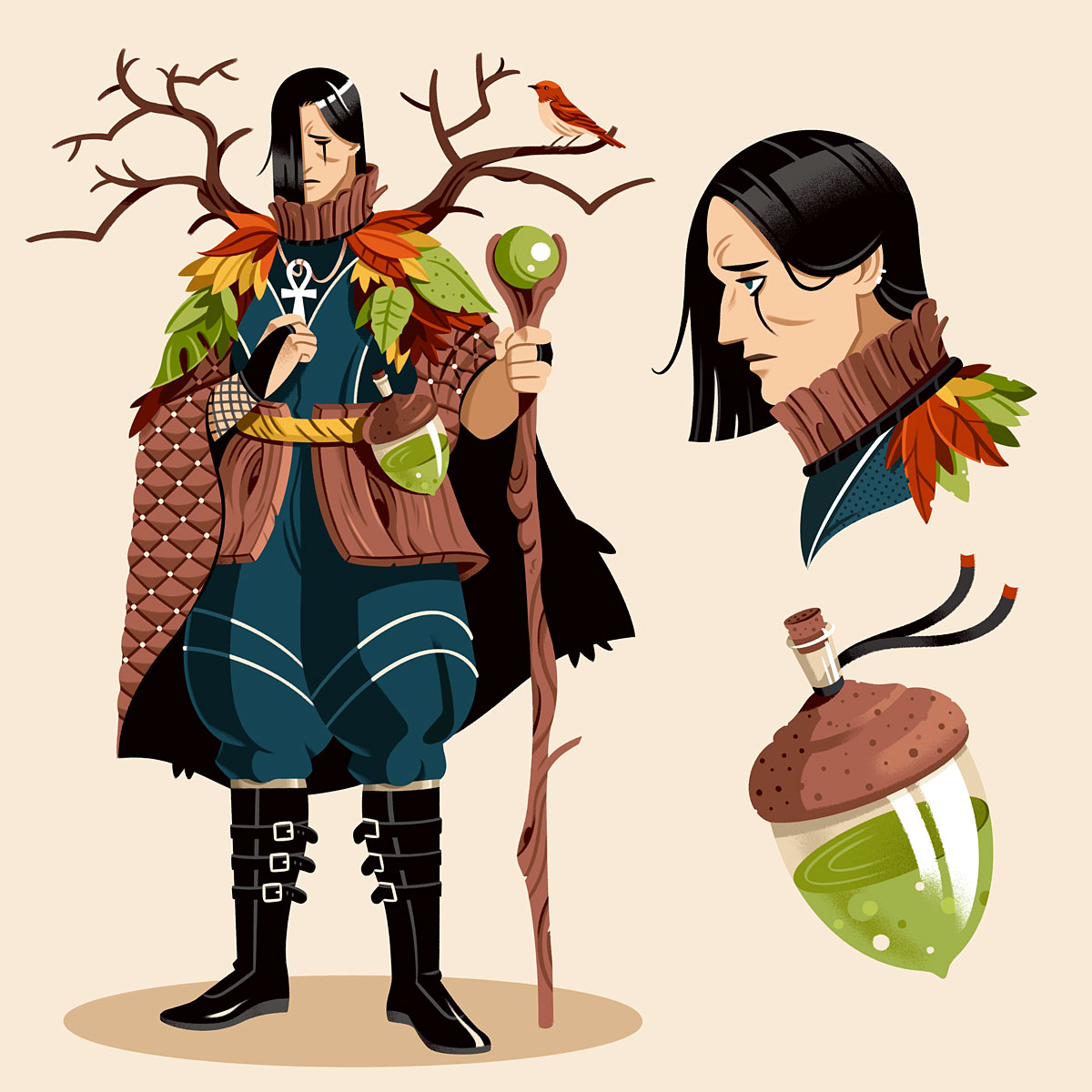 Raúl Gil – Gothbert Greenleaf (Character design)